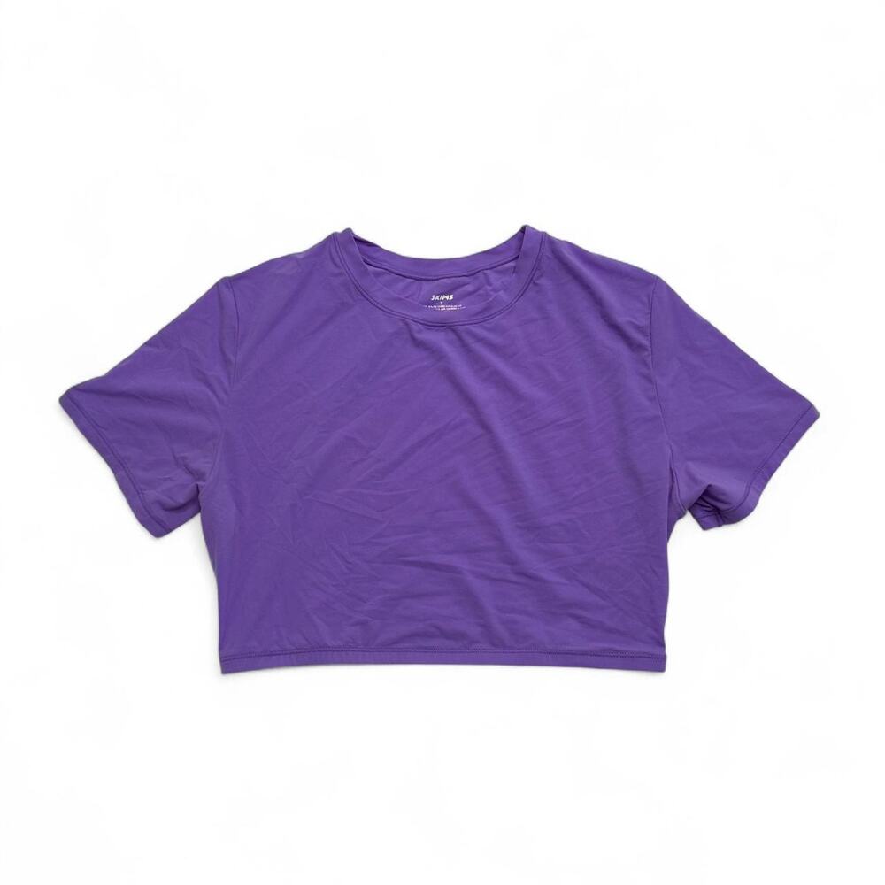 SKIMS Purple Crop Top baby tee Size M
